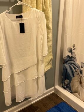 Beautiful spring light weight white dress